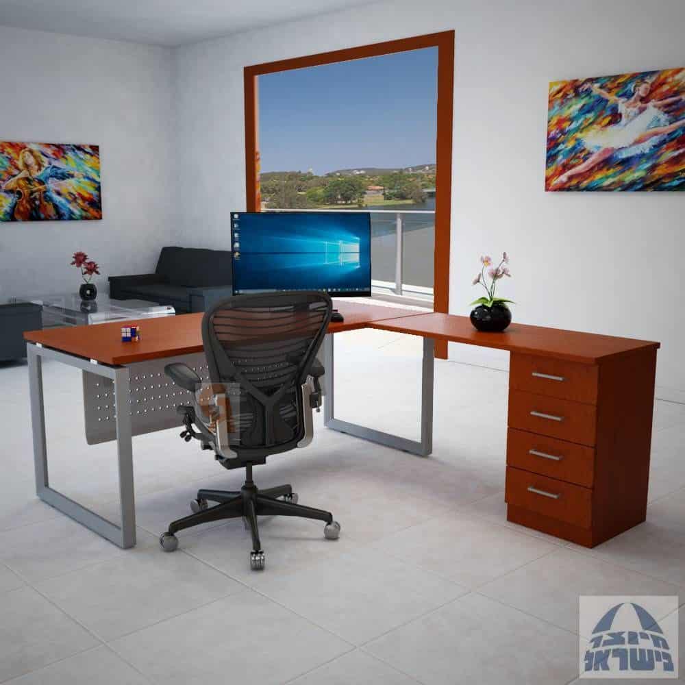 שולחן עבודה פינתי דגם יהלום D-SI-2-b