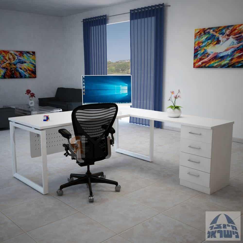 שולחן עבודה פינתי דגם יהלום WT